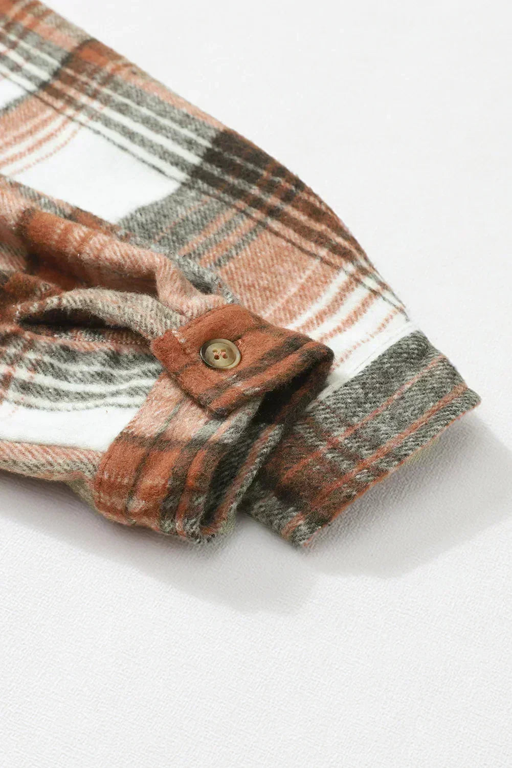 Pink & Grey Button Up Plaid Flannel Shacket – Femstylo