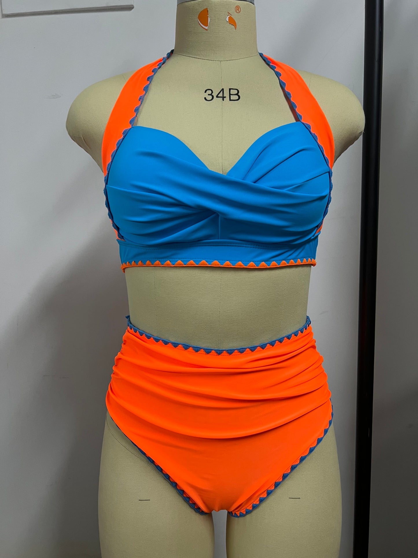 Bikini Swimsuit Women Twisted Swimwear Push Up Bikini Set High Waist Bathing Suit