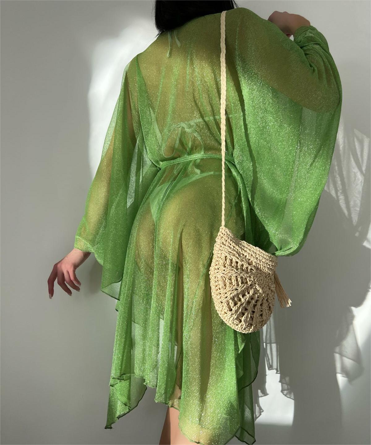 Sexy Deep V Plunge Blouse Beach Seaside Sun Protection Shirt Casual Loose Lace Up