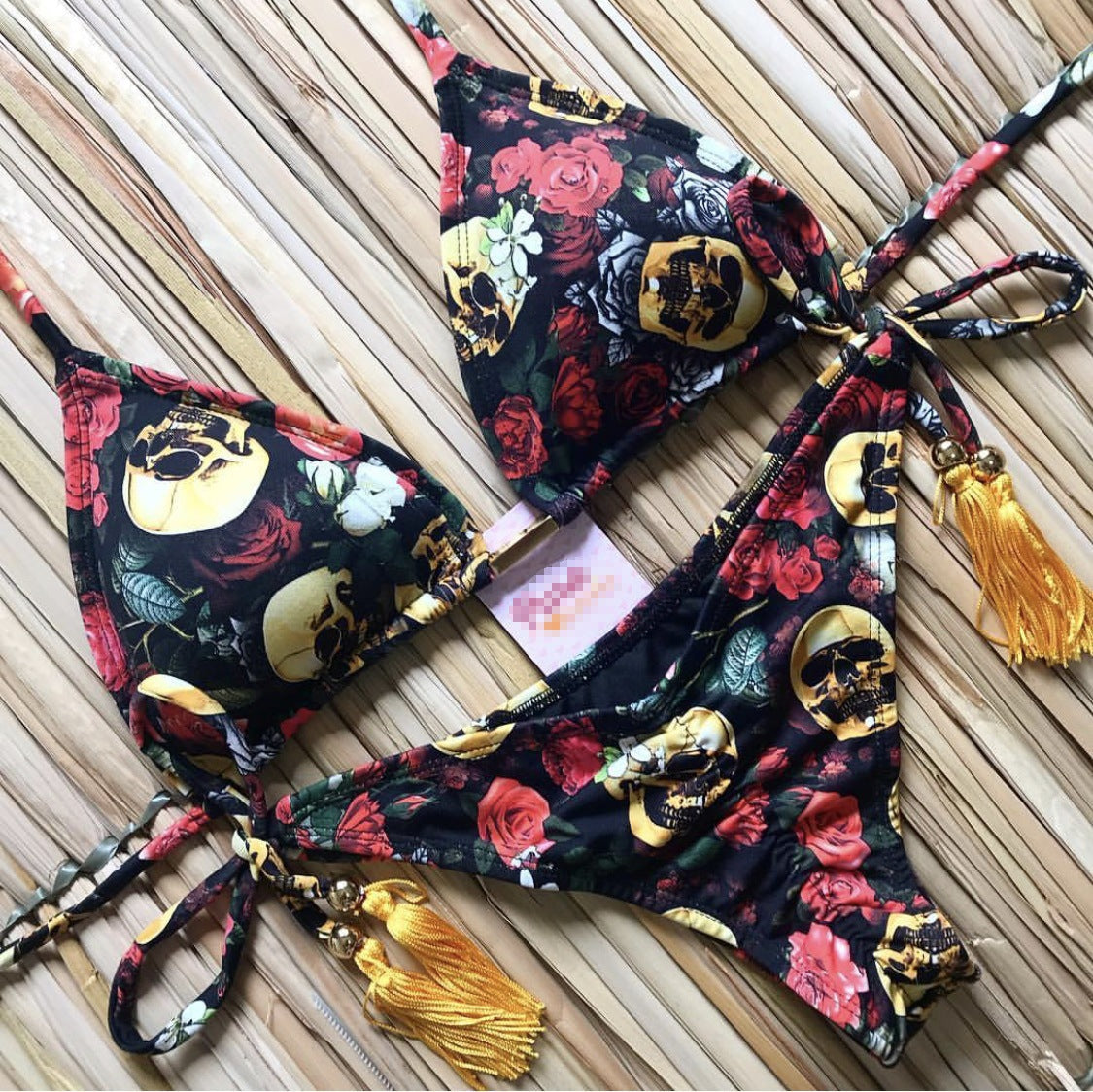 Bikini Leopard Print Bikini Multicolor Women Seperated Swimwear
