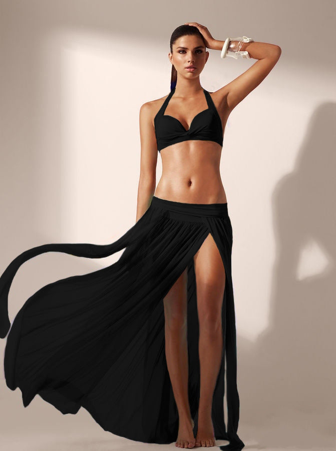 Beach Skirt With Elastic Waist Beach Cover Up Sexy Swimsuit Coat Women Tulle Skirt Without Bikini