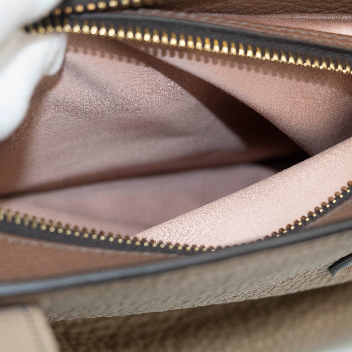 MiuMiu Grey Vitello Caribu Soft Pebbled Leather 2Way Shoulder Bag-SKU #3996