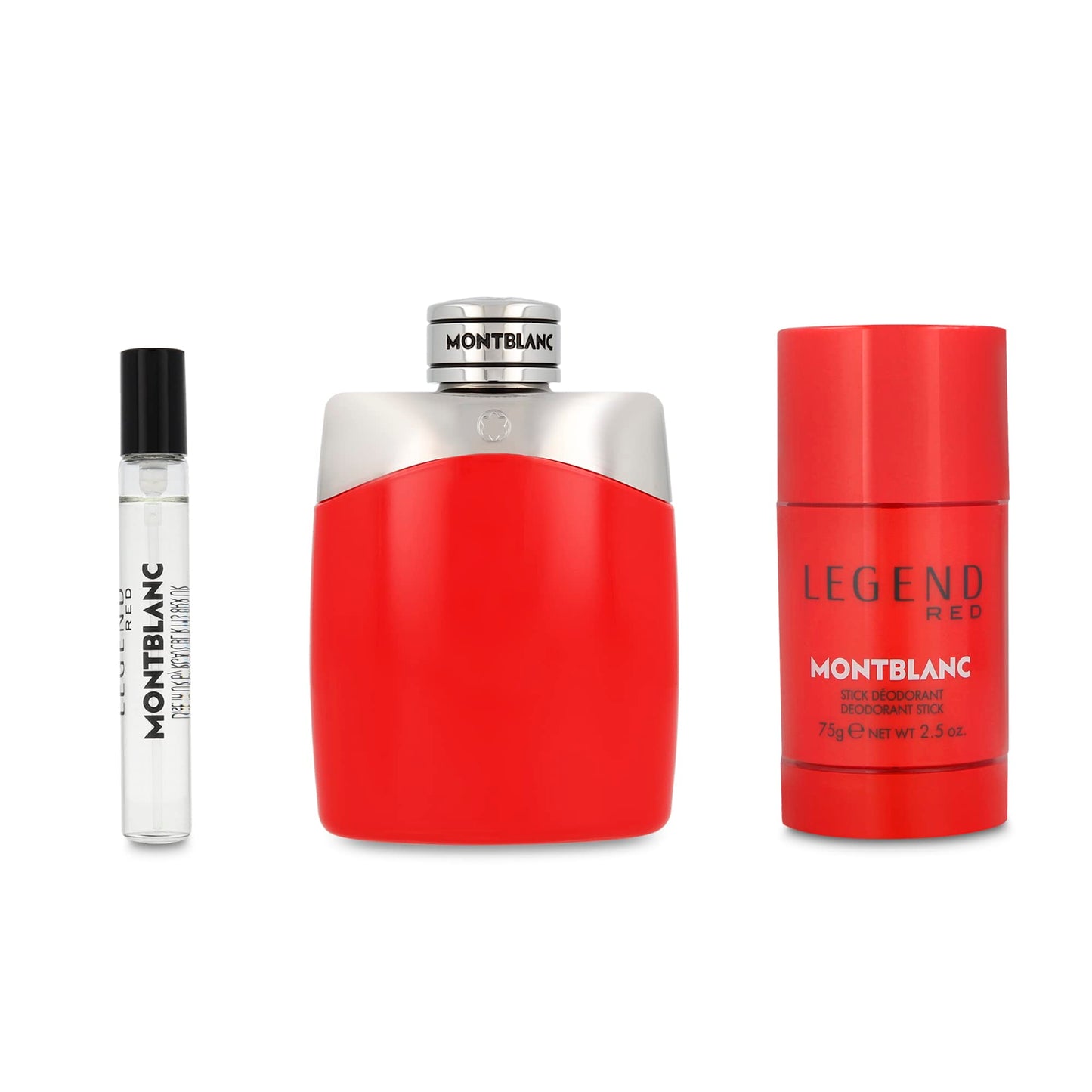 MONTBLANC Legend Red Gift Set for Men, Includes: 3.3 Oz EDP, Mini EDP and Deo