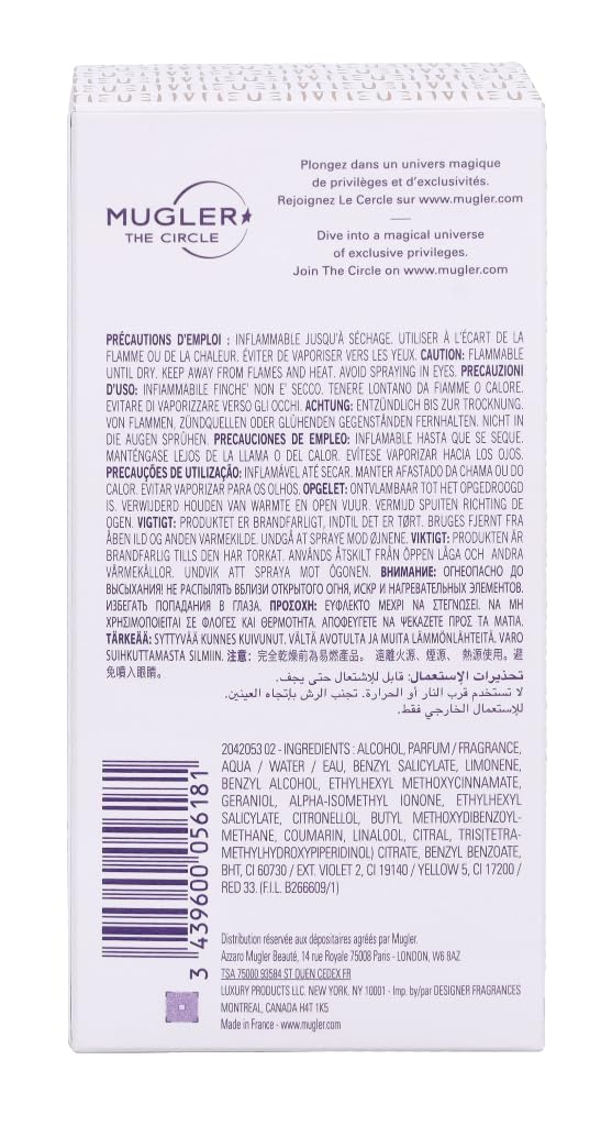 Mugler Alien Eau de Toilette Spray for Women 2 Oz