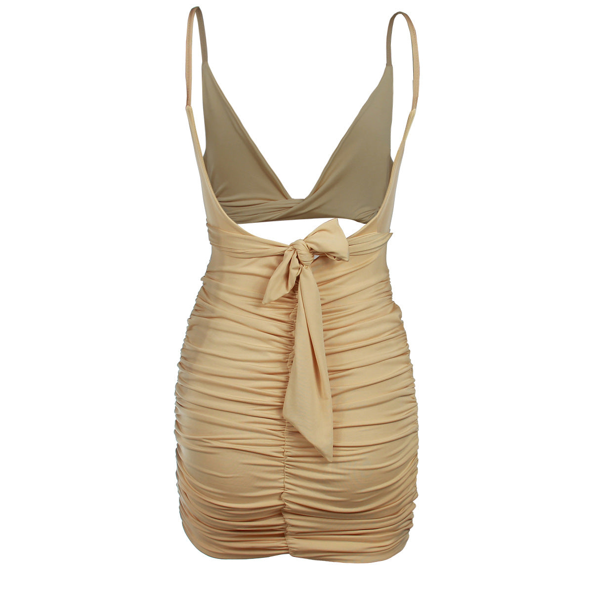 Women Clothing Sexy Sling Strap Backless Hollow Out Cutout Dress