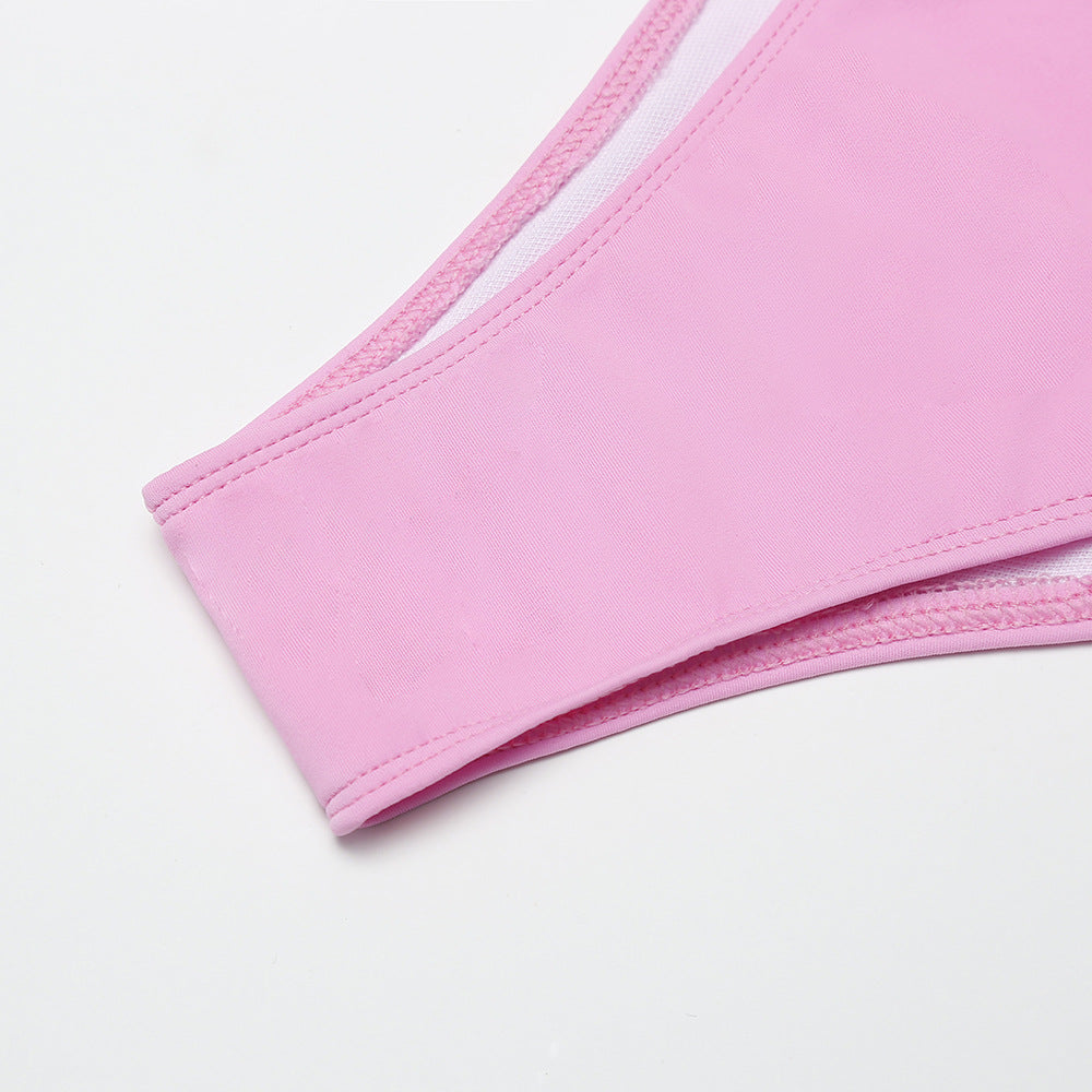 Pink Sexy Bikini Women Seperated Swimwear Bikini