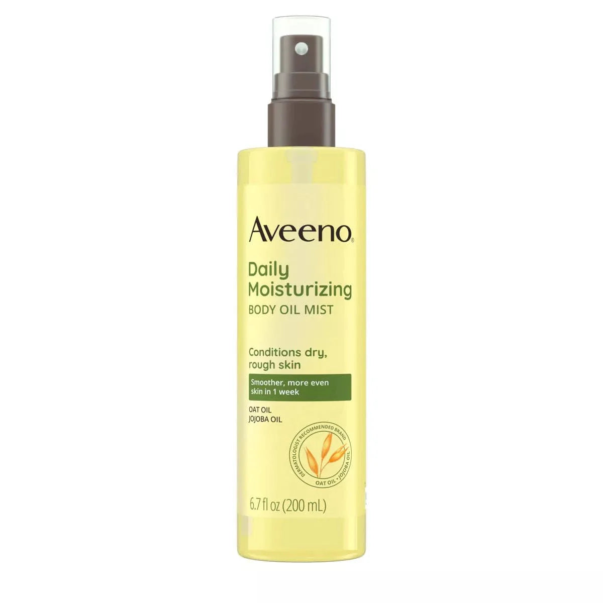 Aveeno Brume d'huile hydratante quotidienne pour peaux sensibles et rugueuses 200 ml