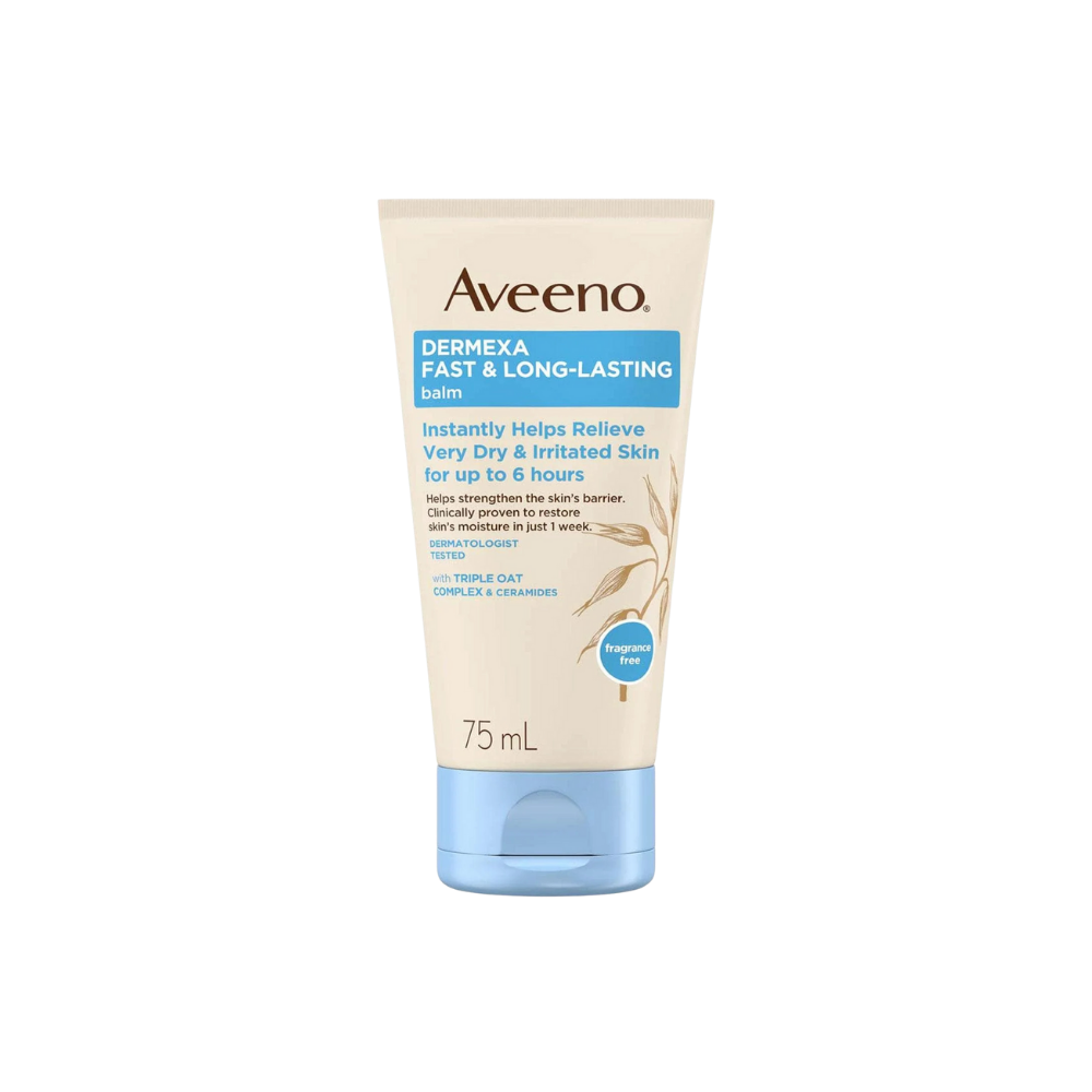 Aveeno Dermexa Baume Rapide et Longue Tenue Peaux Très Sèches 75 ml