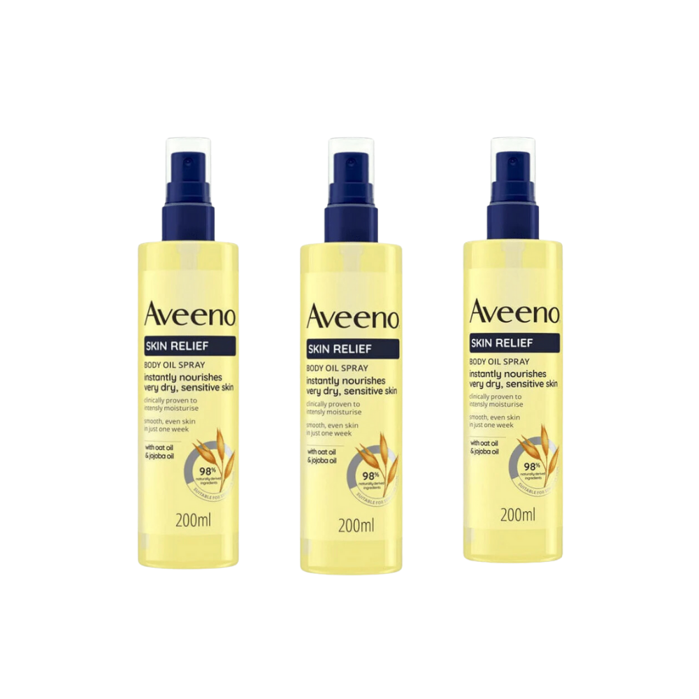 Aveeno Skin Relief Body Oil 200 ml -3 Pack