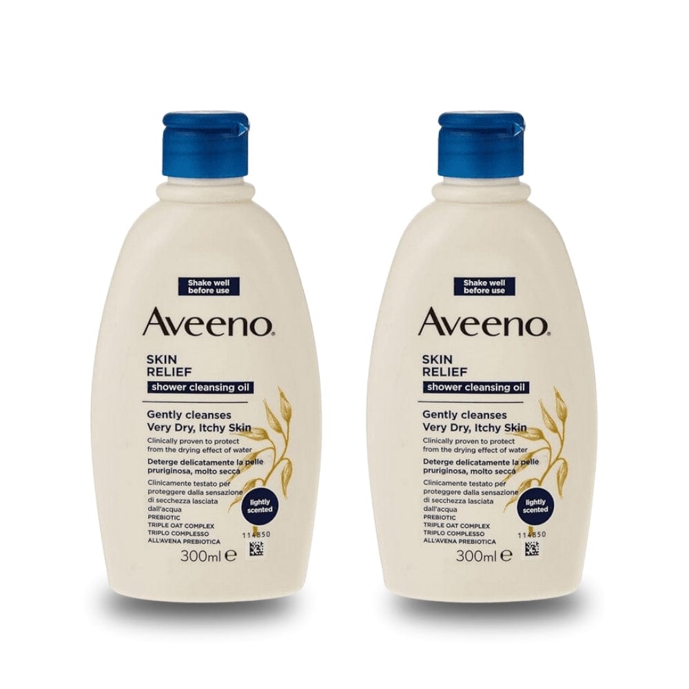 Aveeno Skin Relief Shower Cleansing Oil - 300ml -2 Pack