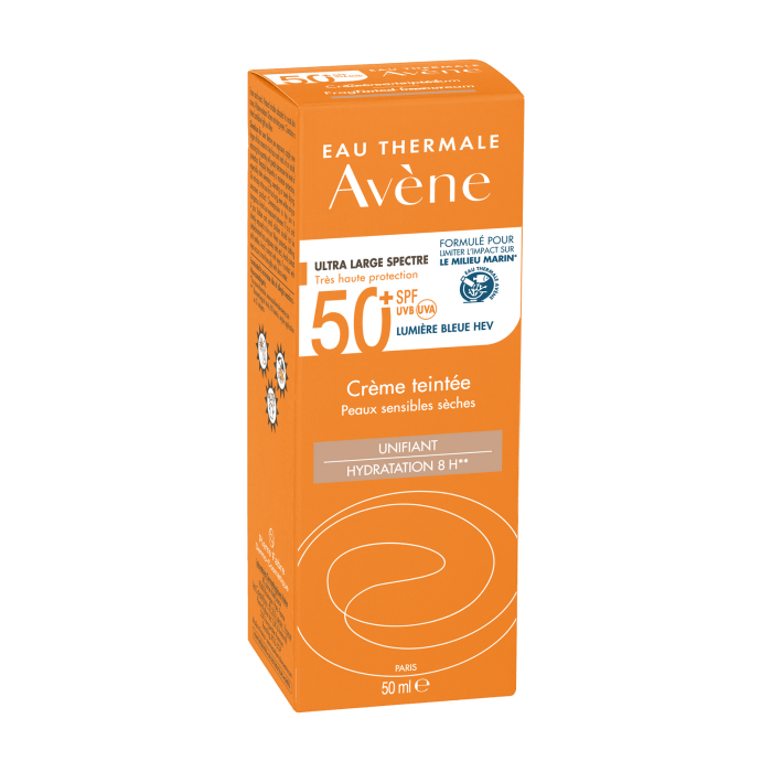 Avene Creme Teintee SPF 50 50 ml Tinted Sunscreen -2 Pack
