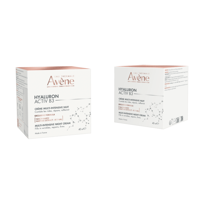 Avene Hyaluron Activ B3 Night Cream 40 ml -3 Pack