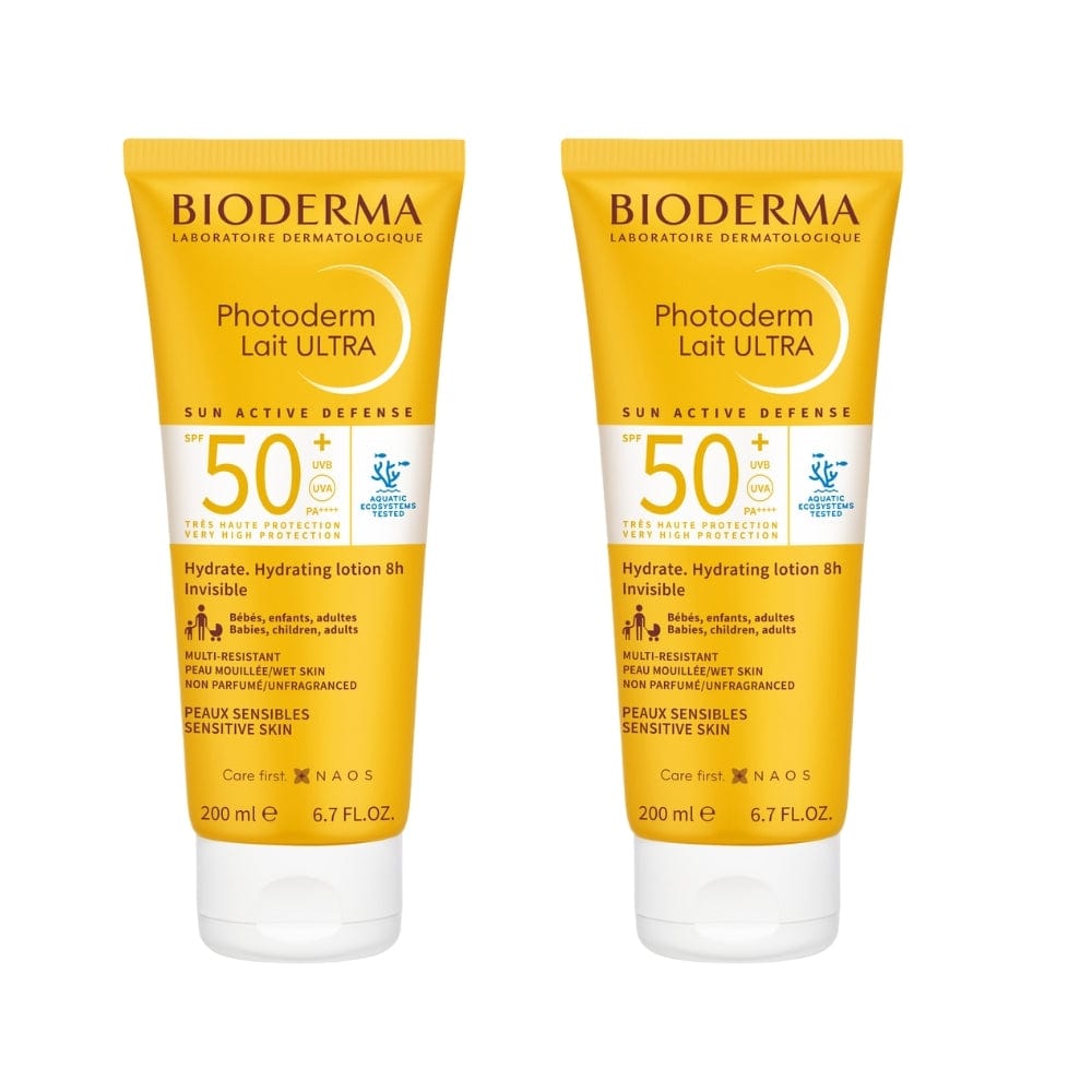 Bioderma Photoderm SPF 50+ Lait Ultra Solaire 200 ml - Lot de 2