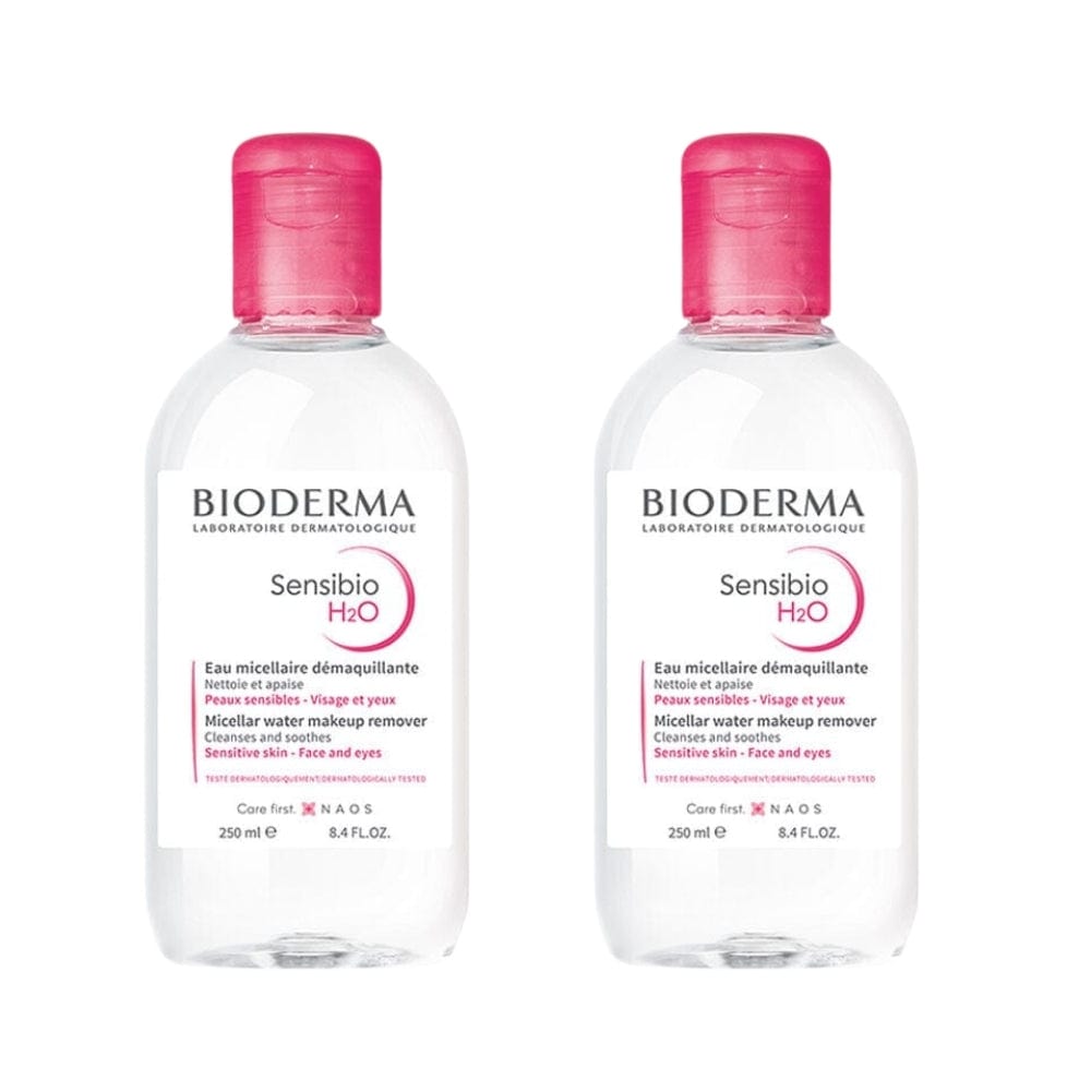 Bioderma Créaline H2O Eau Démaquillante Visage et Maquillage 250 ml - Lot de 2