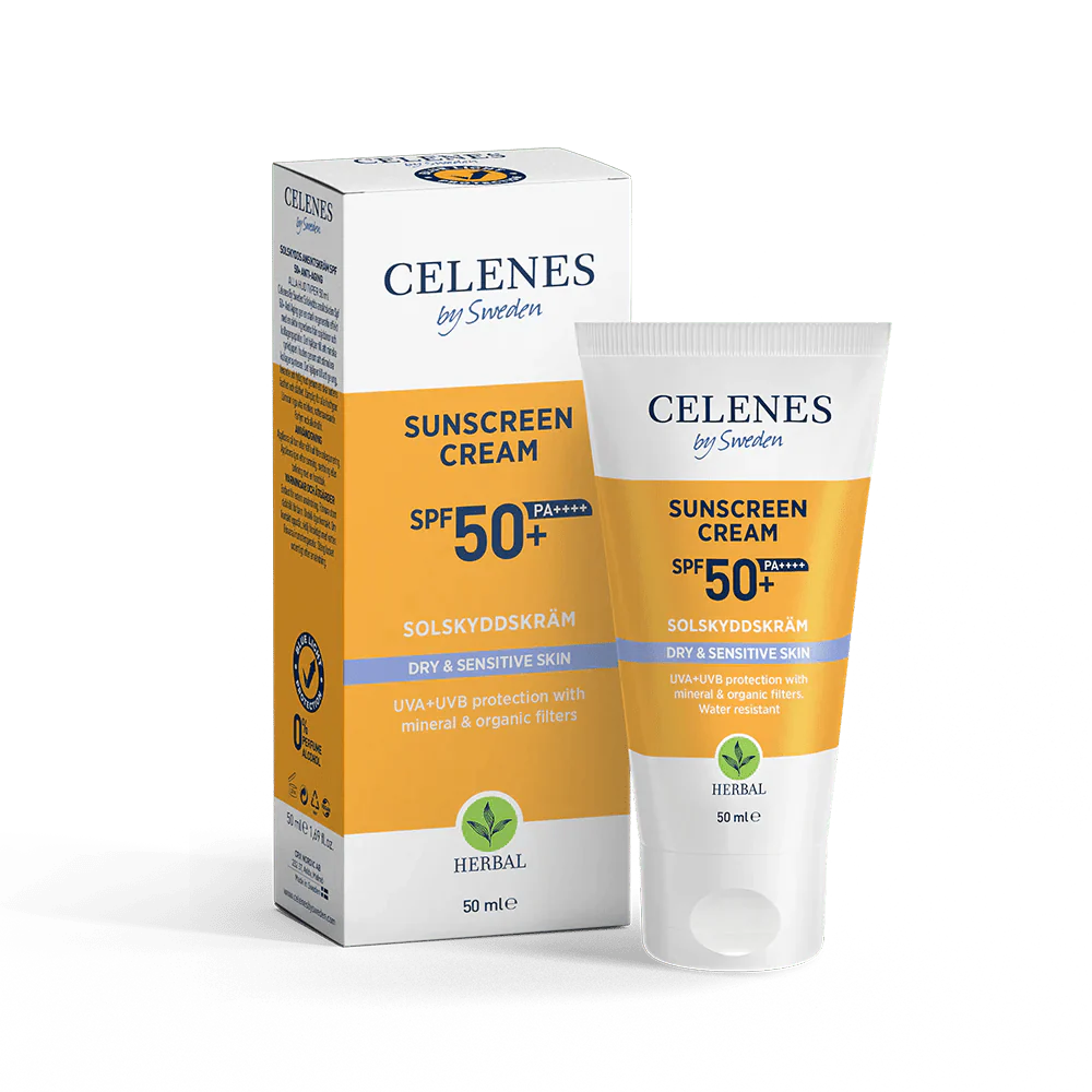 Celenes by Sweden Herbal Sunscreen Face Cream Spf 50 Dry / Sensitive 50 ml / 1.7 fl oz