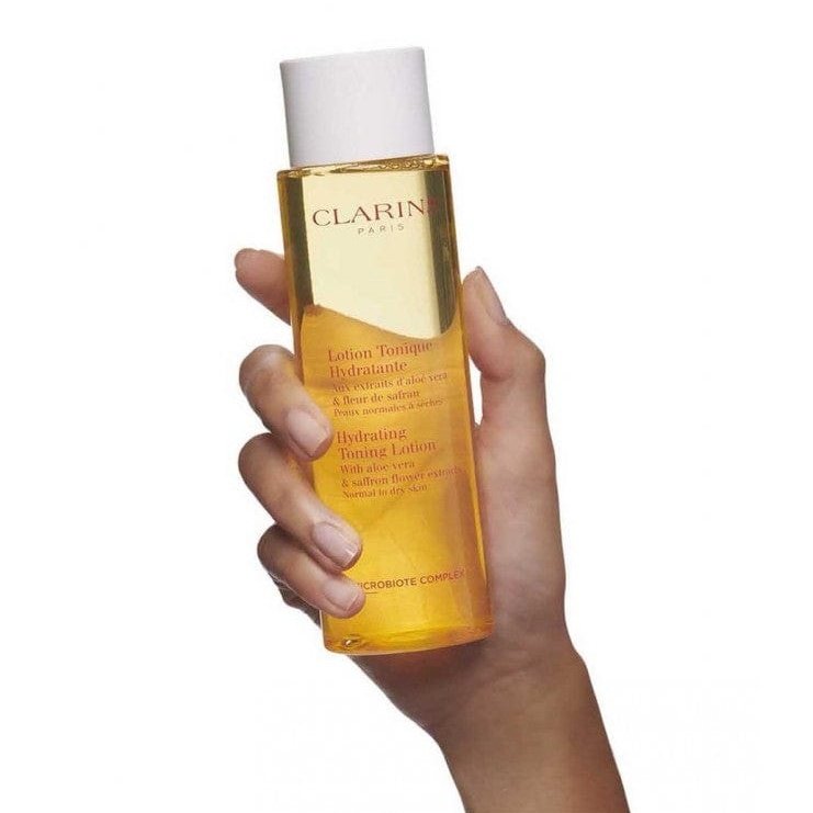 Clarins Lotion Tonique Hydratante + Lotion Visage - Peaux Normales et Sèches 400 ml