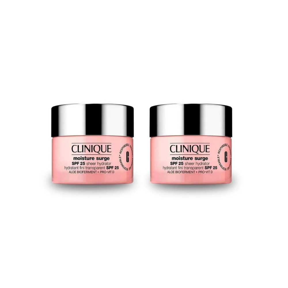 Clinique Moisture Surge Crème hydratante visage SPF 25 30 ml - Lot de 2