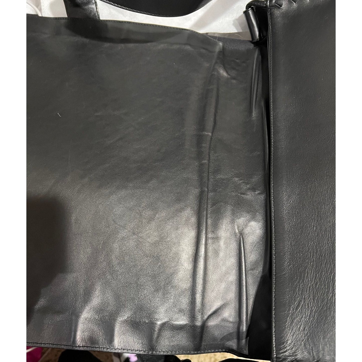 Bottega Veneta Intrecciato Black Leather Messenger Bag