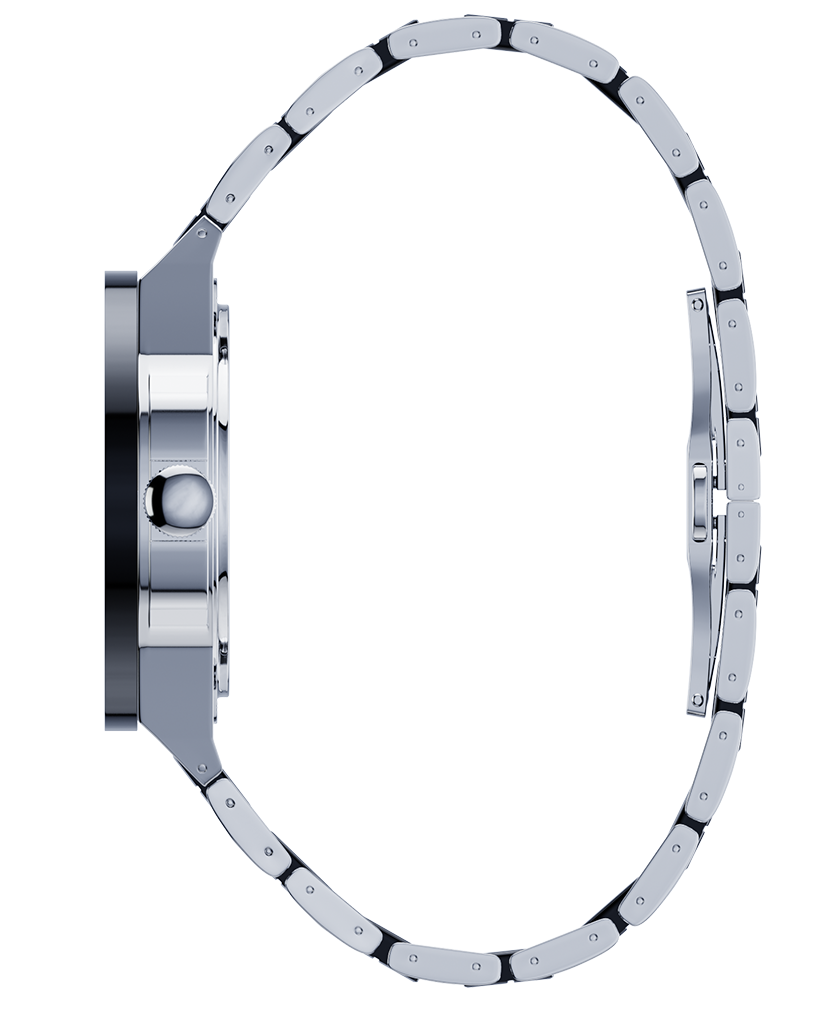 Montre Commander Elite Automatique (Argent/Céramique Noire)