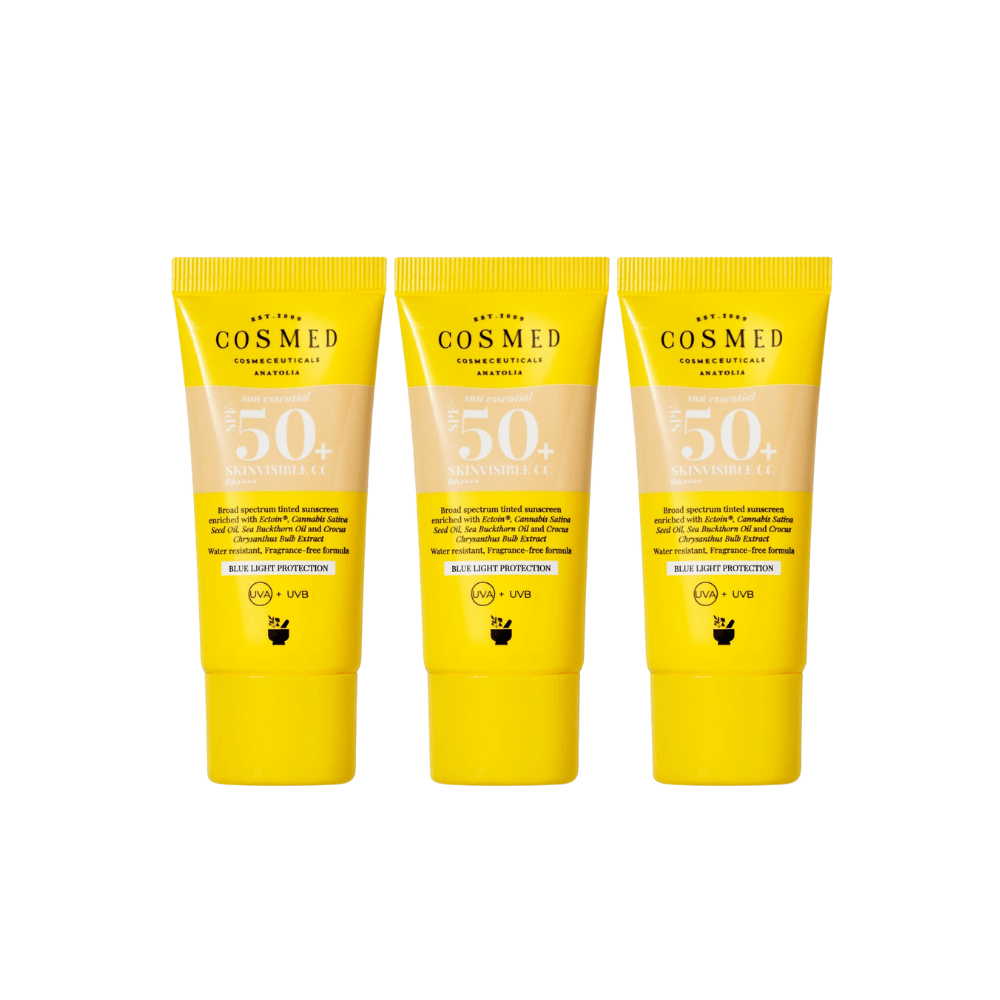 Cosmed Sun Essential - Skinvisible CC Spf 50+ 30 ml, lot de 3