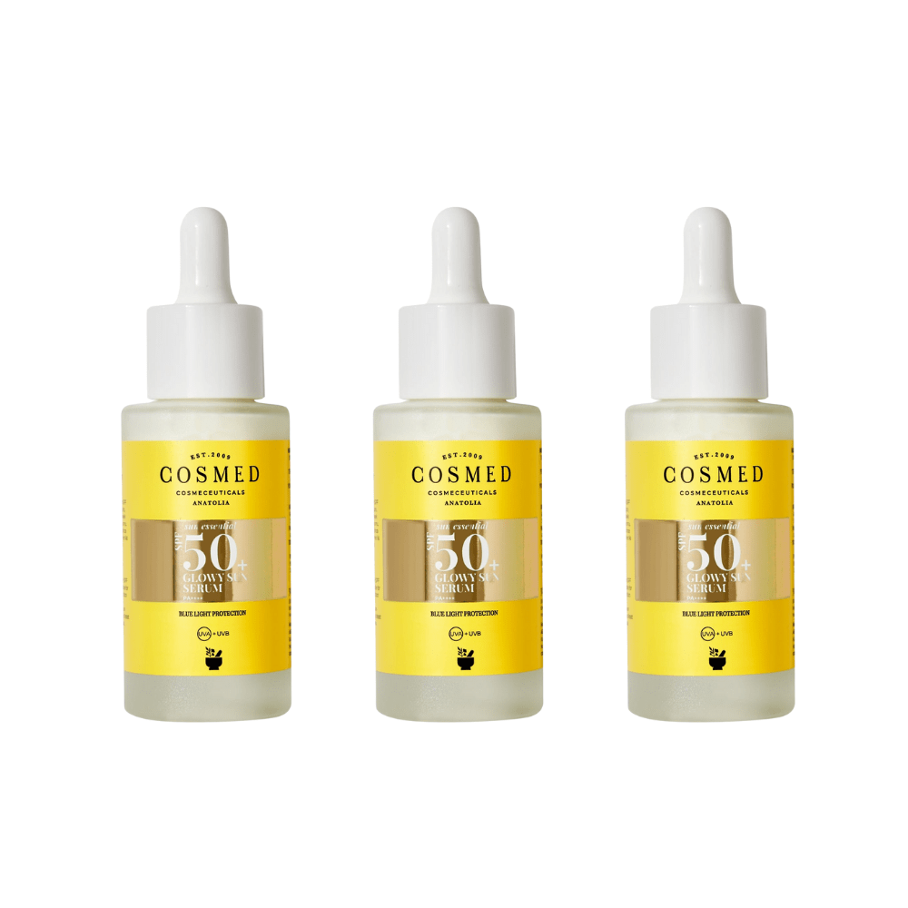 Cosmed Sunscreen Spf50 Sun Serum - Sun Serum - Under Makeup 30 ml 3 Pack