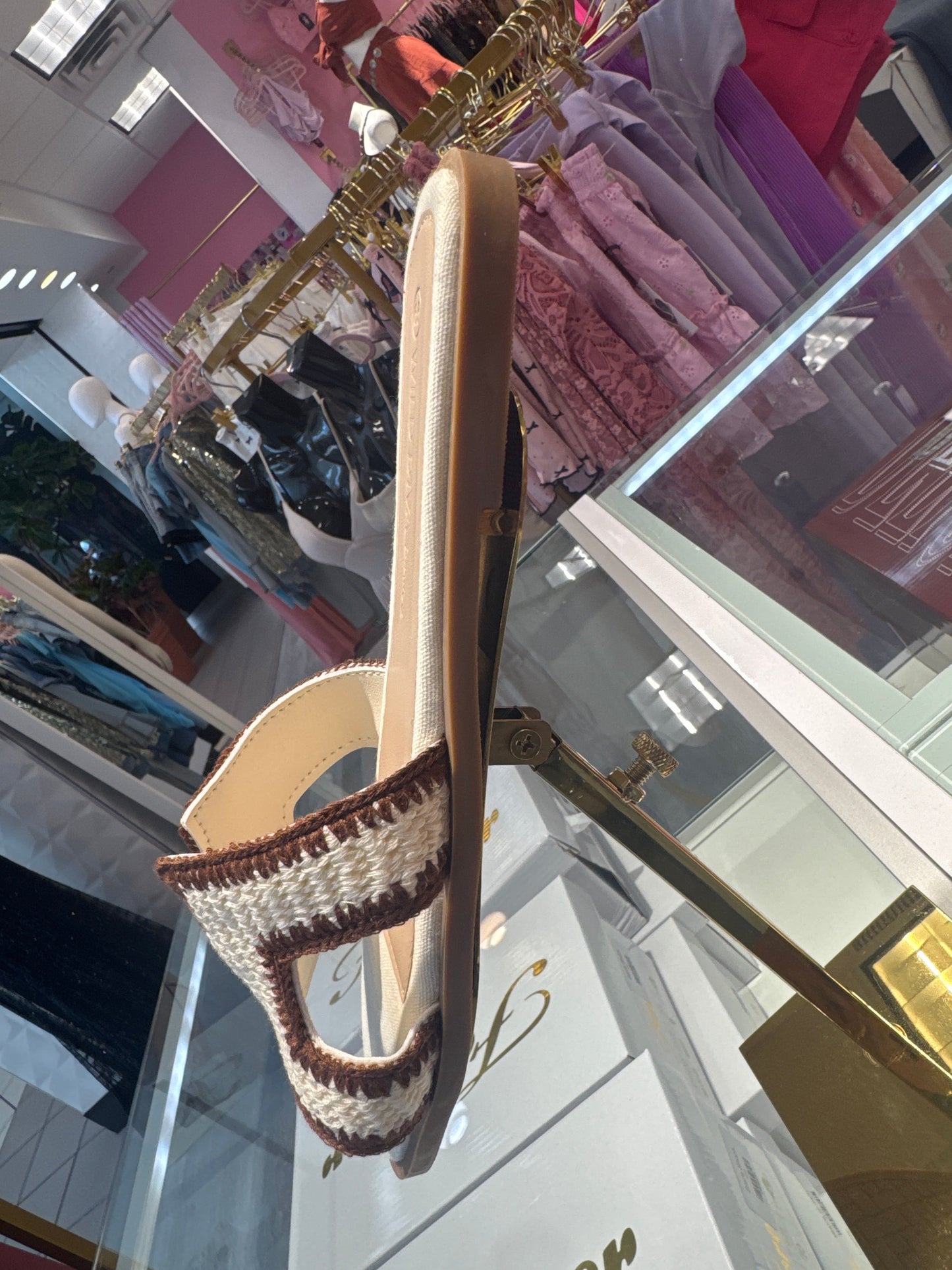 Wild Diva Luxe Fabric H Strap Slip On Sandals