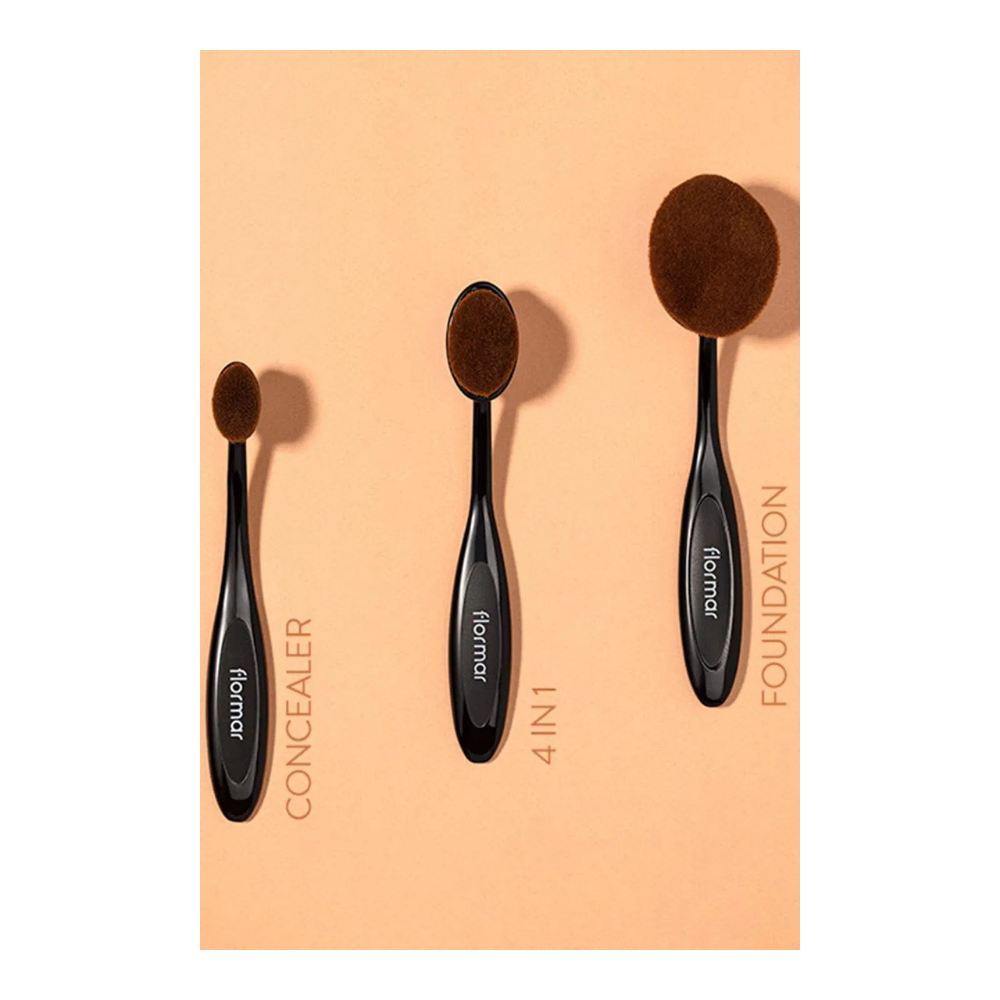 Flormar Horizontal Foundation Brush with Oval & Rounded Tip - 039