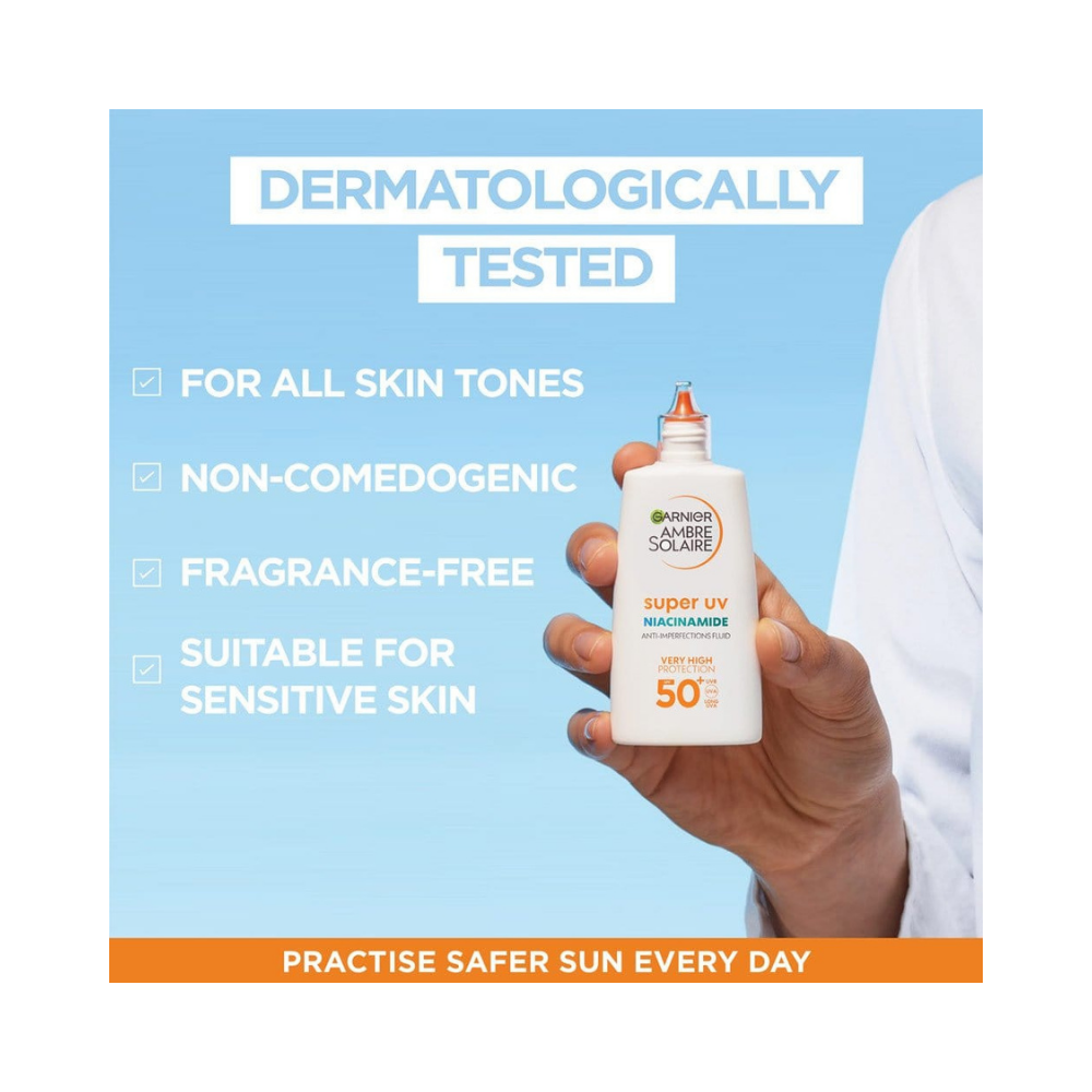 Garnier Ambre Solaire Super UV Niacinamide Crème Visage SPF50+ 40 ml