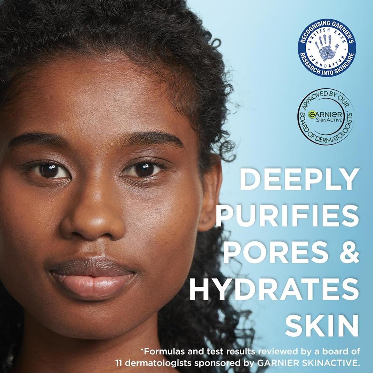 Garnier Gentle Pure Active Nettoyant Hydratant Profond à l'Acide Hyaluronique 250 ml Lot de 2