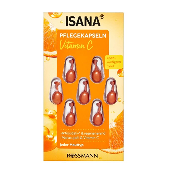 Isana Capsule Sérum Vitamine C & Huile de Maracuja 7x0,38