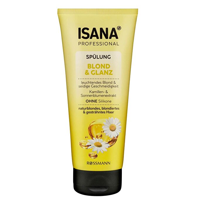 Isana Professional Blonde and Shiny Conditioner For Natural Blonde and Blonde Colored Dyed Hair 200 ml
