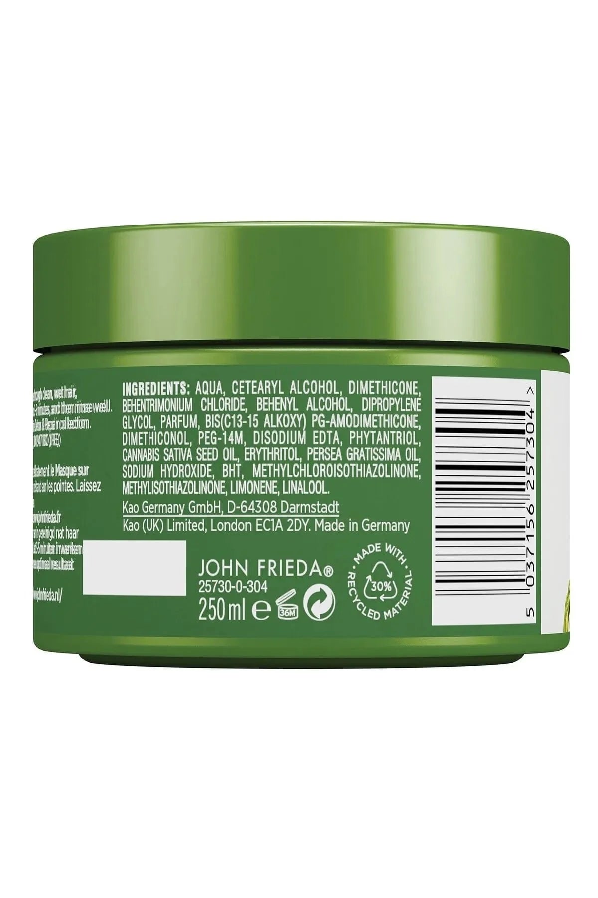 John Frieda Detox & Repair Nourishing and Repairing Hair Care Mask for Dry and Damaged Hair 250ml