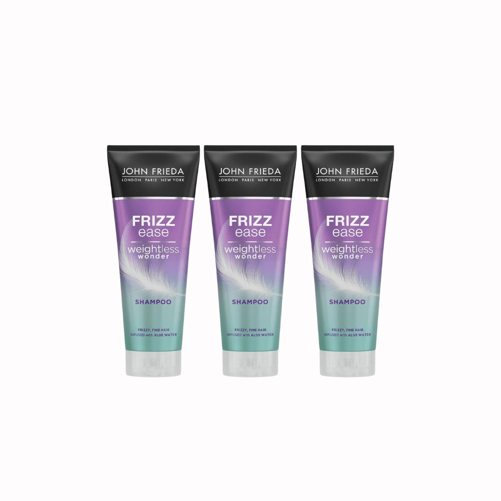 John Frieda Frizz Ease Shampoo for Fine and Frizzy Hair 250ml 3 Pack