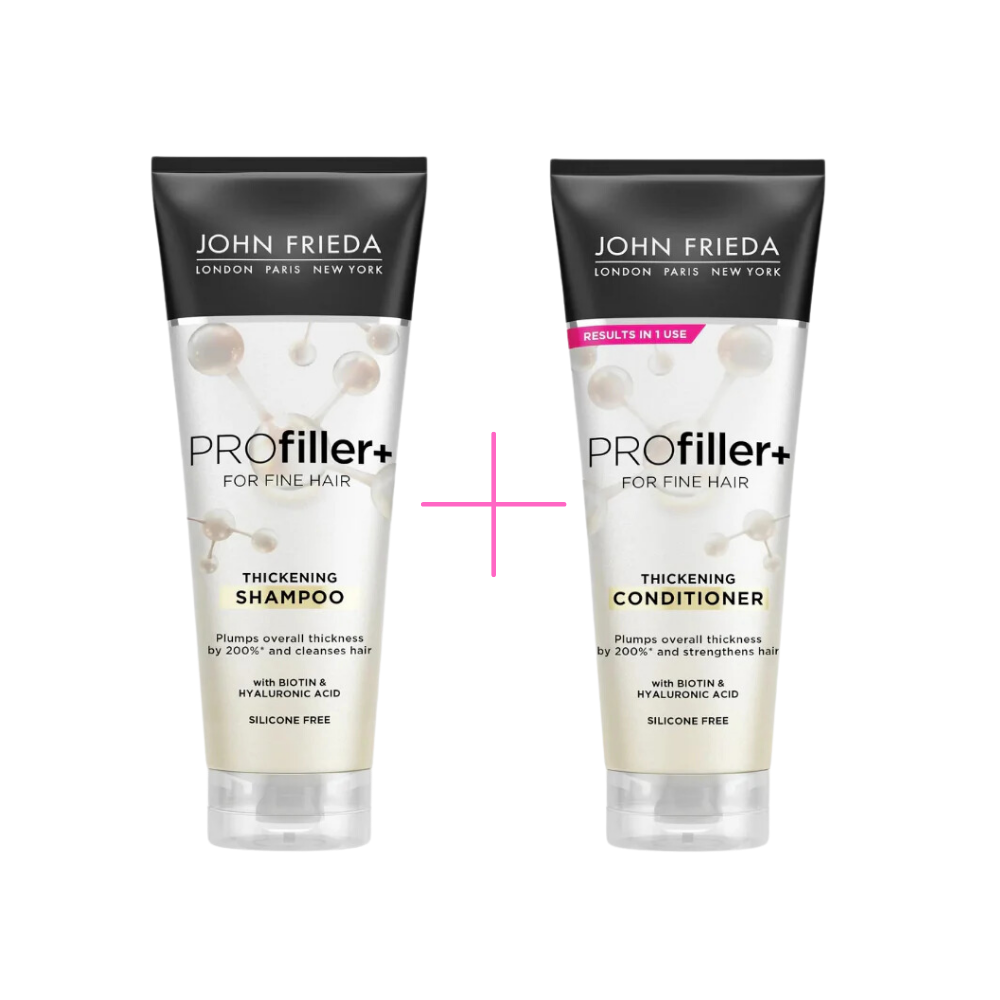 John Frieda Profiles Plumping Shampoo for Fine Hair 250 ml &John Frieda Profiles Plumping Cream for Fine Hair 250 ml