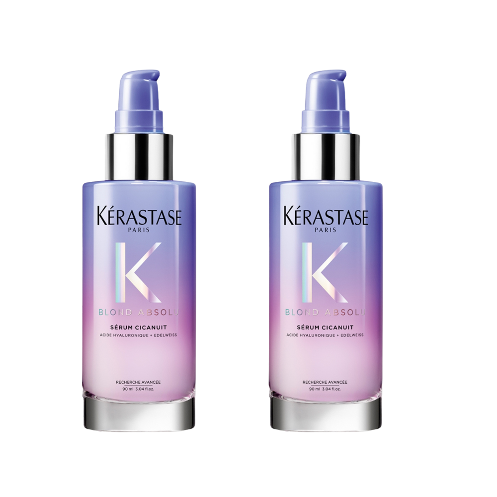 Kerastase Blond Absolu Sérum Cicanuit Sérum de Nuit pour Cheveux Blonds 90 ml Lot de 2