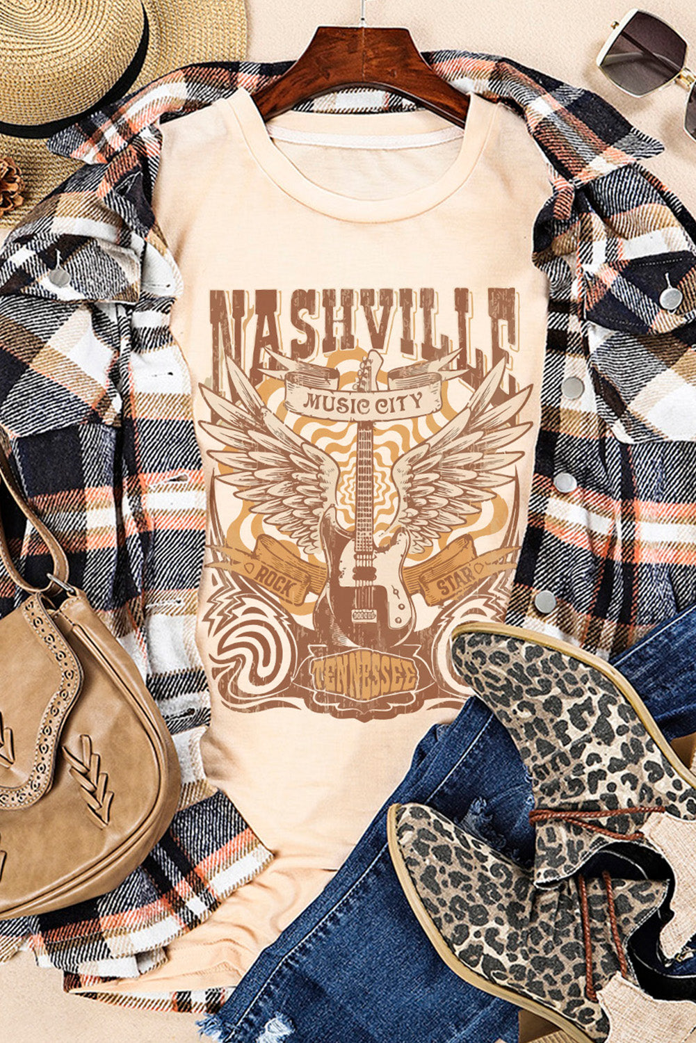 Nashville music City Graphic Tee
