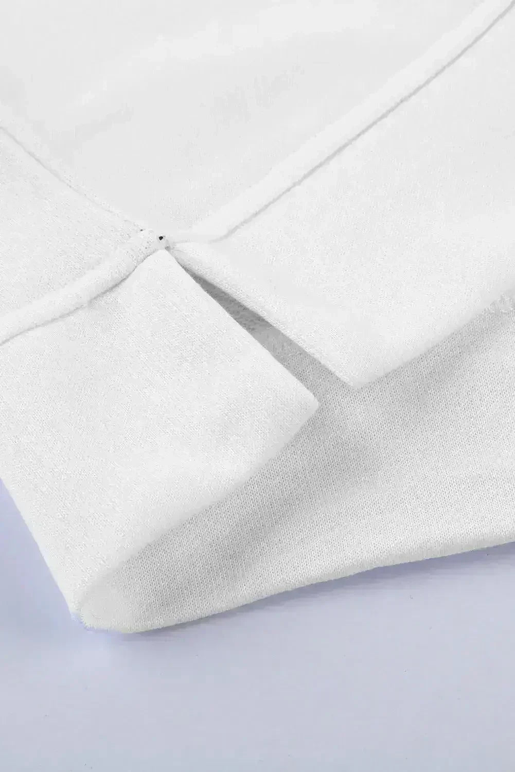 Black White Patchwork Dropped Shoulder Sleeve Sweatshirt