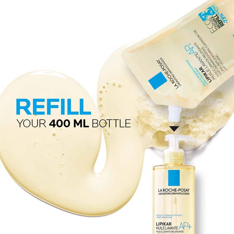 La Roche Posay Lipikar Oil AP+ Refill Cleansing Body Oil 400 ml - Refill