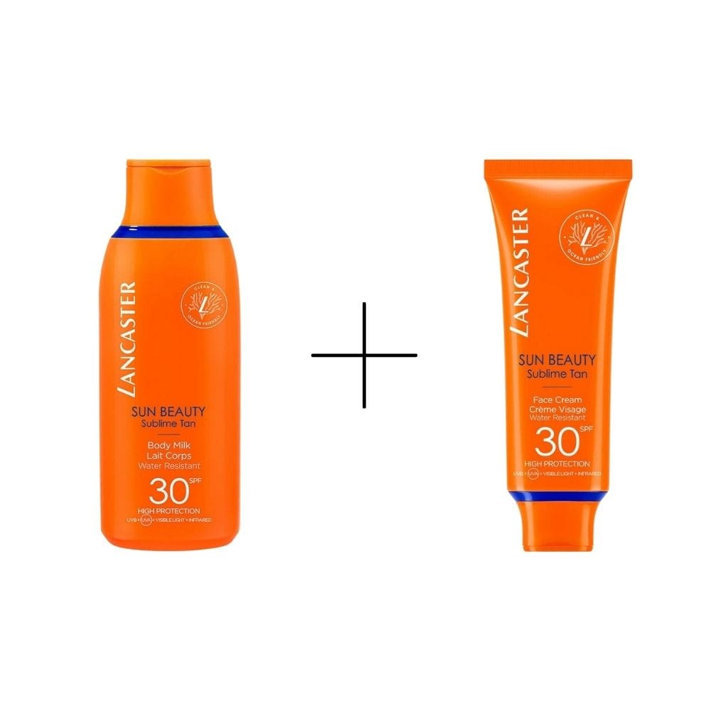 Lancaster Sun Beauty Lait Corps Spf30 175 ml + Lancaster Sun Beauty Crème Visage SPF30 50 ml