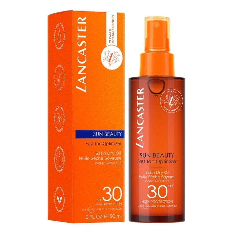 Huile Satin Sheen Lancaster Sun Beauty Spf30+ 150 ml