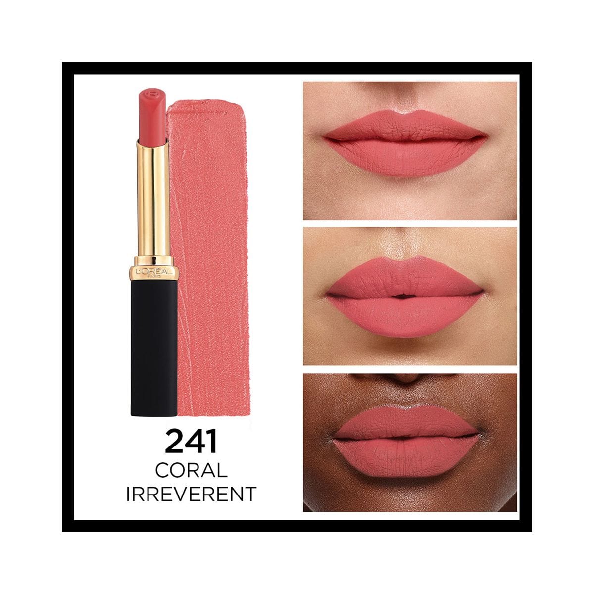 Loreal Paris Colour Riche Intense Volume Matte Lipstick -241 Coral Irreverent