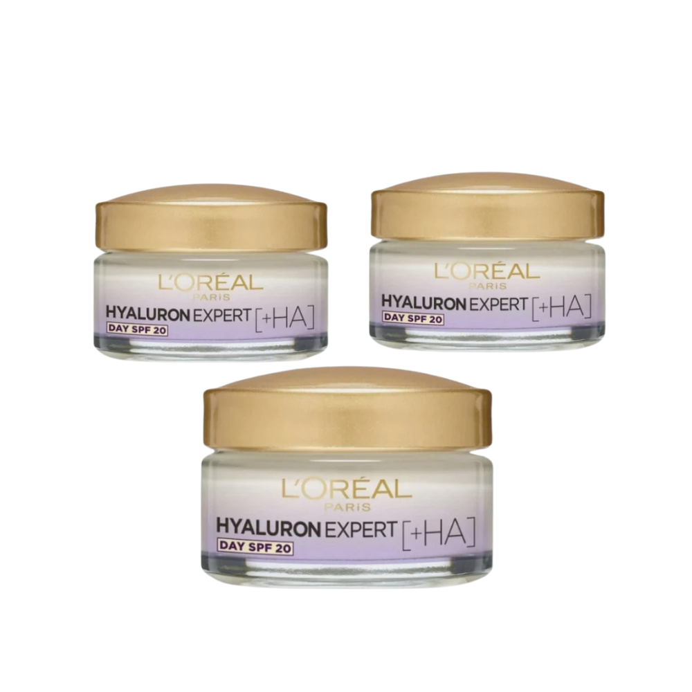 L'Oréal Paris Expert Soin Hydratant Repulpant Jour SPF 20 50 ml Lot de 3