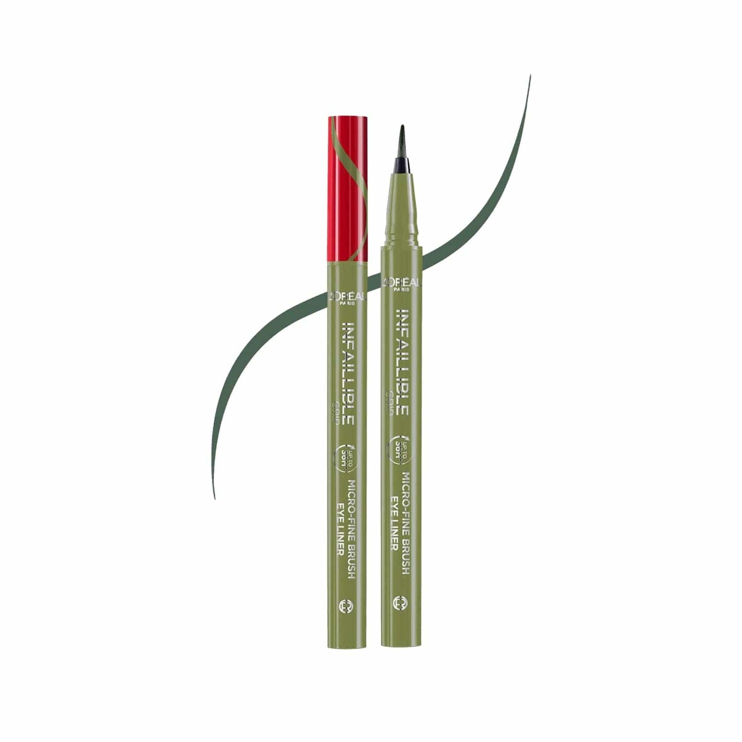 Eyeliner pinceau micro fin Infaillible Grip de L'Oréal Paris 05 Vert Sauge