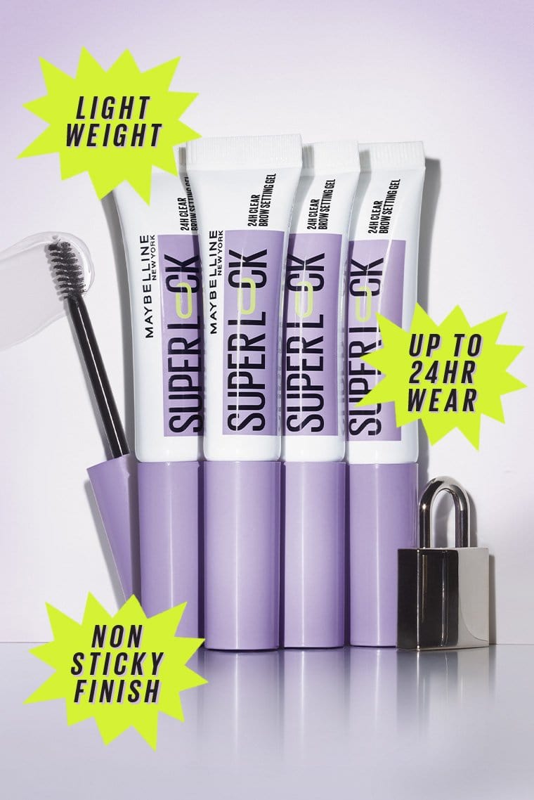 Maybelline Super Lock Brow Glue Clear Eyebrow Gel Mascara