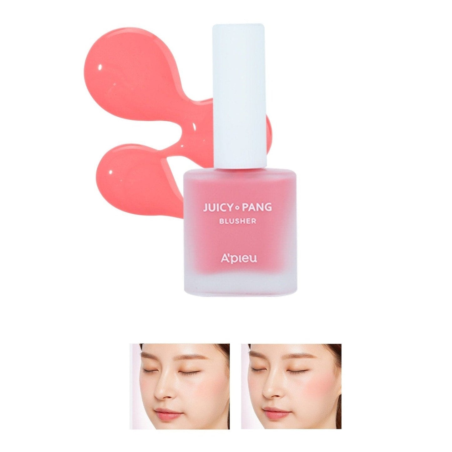 Missha Moisturizing Liquid Blush 9g for a Natural Look APIEU Juicy-Pang Water Blusher (PK01)