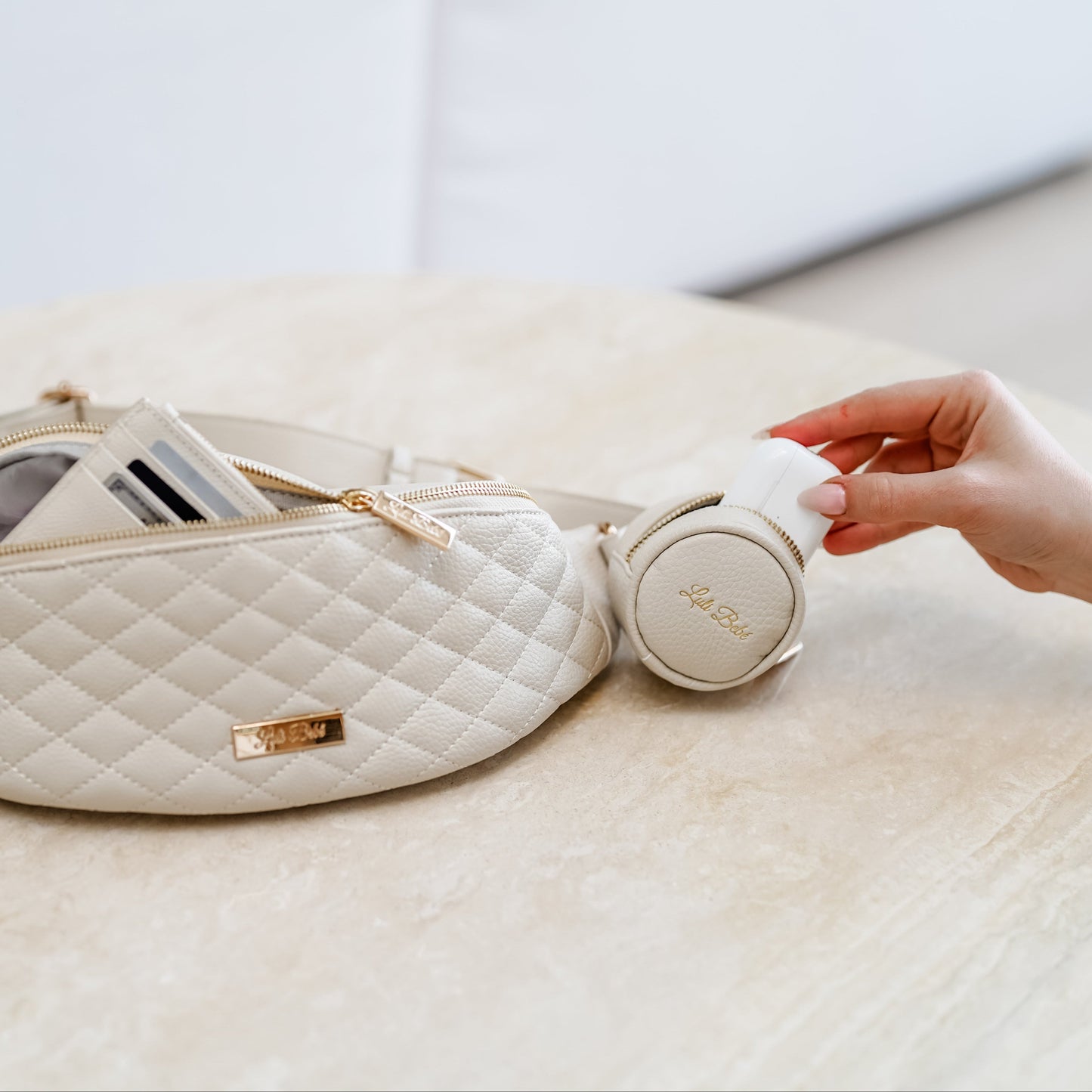 Monaco Sling Bag | Pearl White