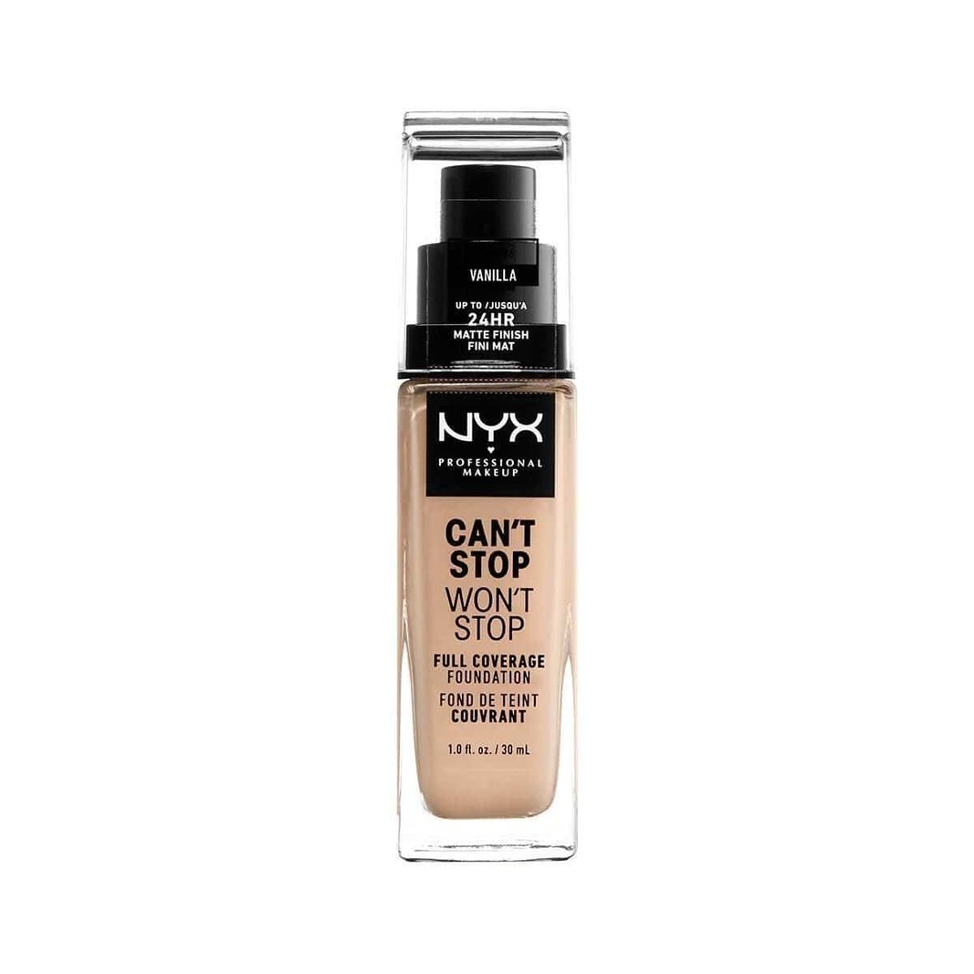 NYX Professional Makeup Foundation - Can't Stop Won't Stop Full Coverage Foundation 6.5 Nude 30 ml