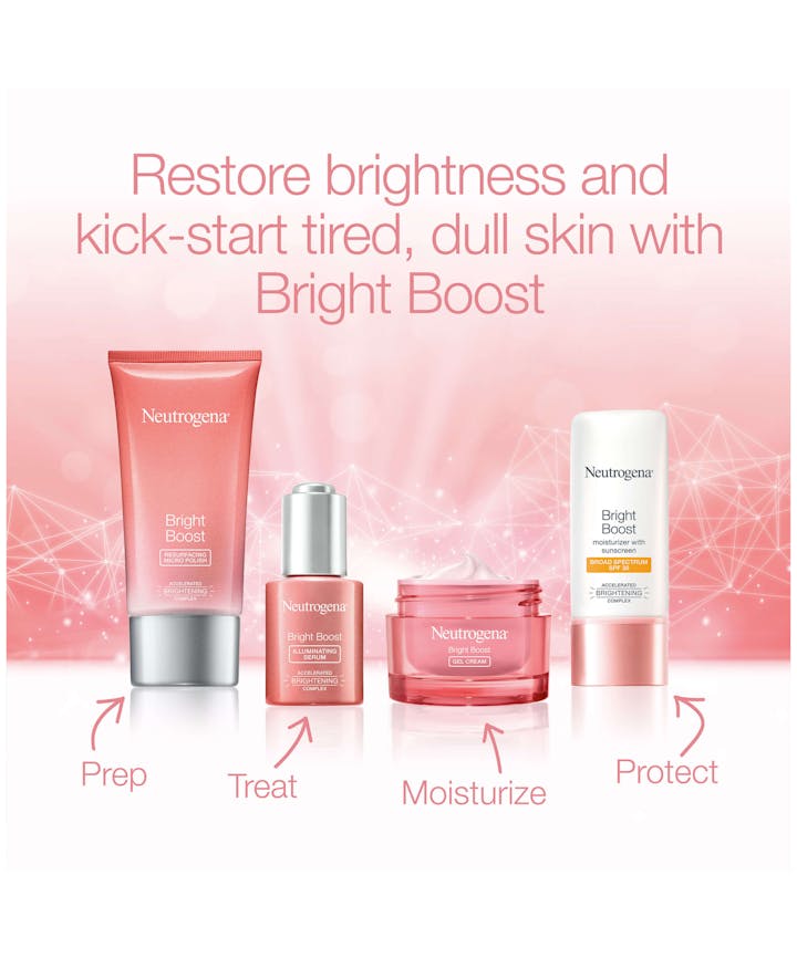 Neutrogena Bright Boost Gel Éclaircissant Crème Visage Hydratante à la Néoglucosamine 50 ml / 1,7 fl oz