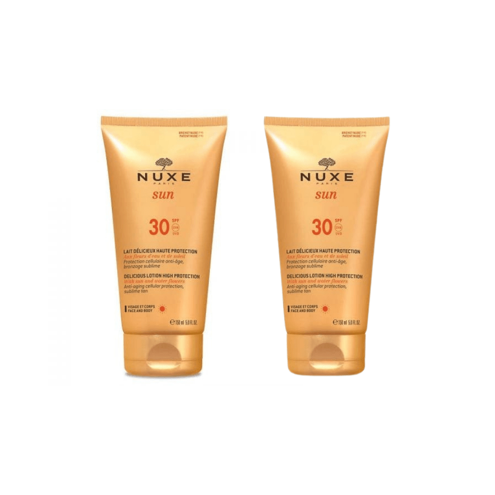 Nuxe Sun Lait Délicieux Protection Spf30 150 ml Lot de 2