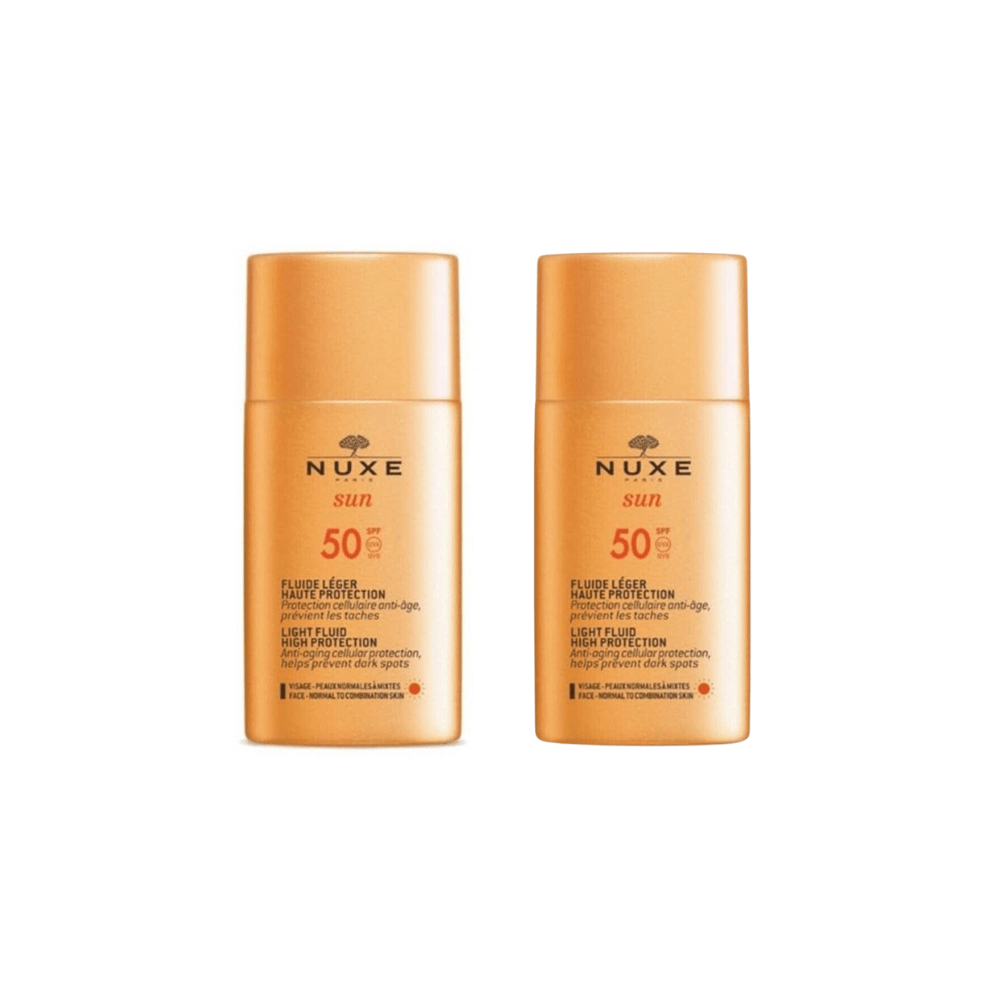 Nuxe Sun Fluide Lumière Haute Protection SPF50 50 ml Lot de 2